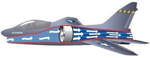 The A7's ducted fan