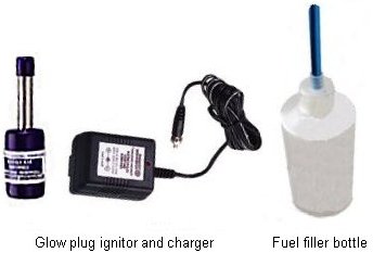 Fuel filler bottle & ignitor