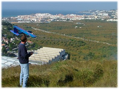 Me flying my RC glider