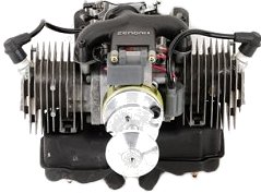 Bensin rc mesin menjadi lebih populer A twin cylinder gasoline model aero engine