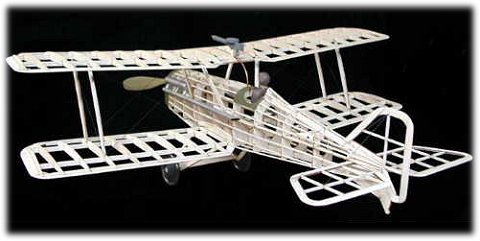 A Guillow's traditional balsa model airplane kit