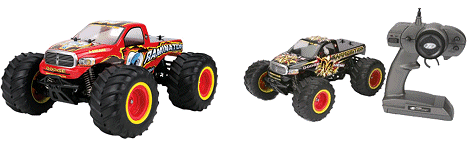 1:18 and 1:36 scale RC Monster Trucks