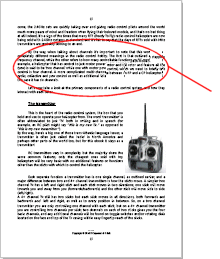 Sample page from the Beginner's Guide to Flying RC Helicopters Sample page from the Guide