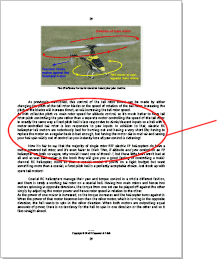 Sample page from the Beginner's Guide to Flying RC Helicopters Sample page from the Guide
