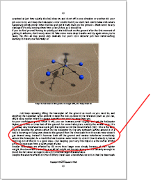 Sample page from the Beginner's Guide to Flying RC Helicopters Sample page from the Guide