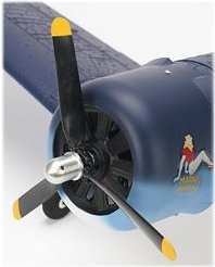 Scale 3-blade prop on the Corsair