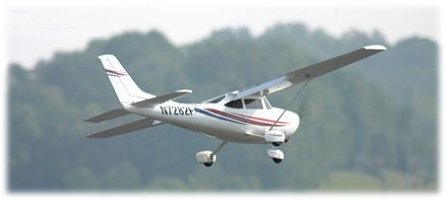 A RC Cessna 182 Skylane