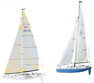 Two RTS rc sailboats