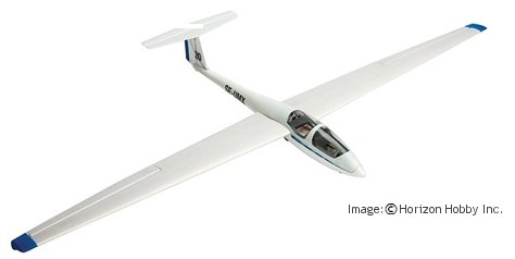 The UMX ASK-21 mini rc glider