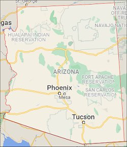 Click to open Google Map of Arizona