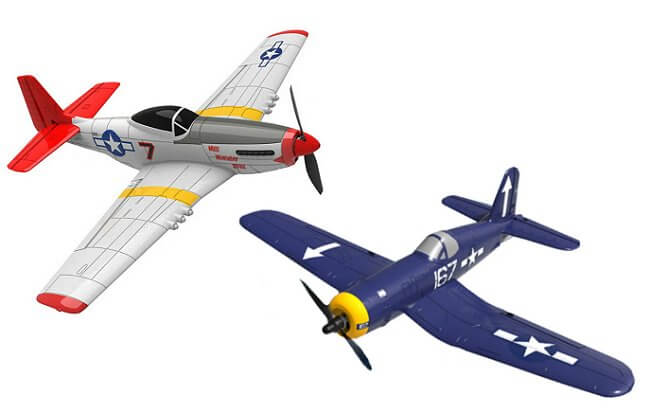 Micro warbird type beginner rc planes