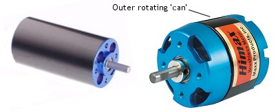 An inrunner and outrunner brushless motor
