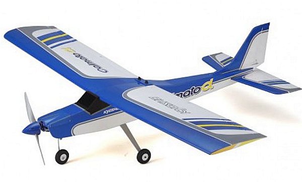 A typical RC trainer airplane