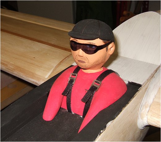 My pilot carved from balsa block