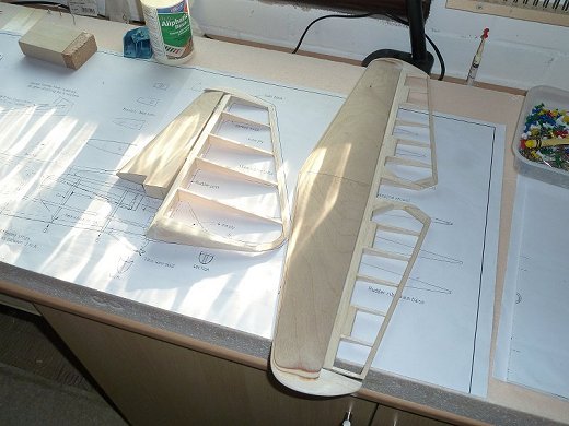 Lunak tailplane and fin