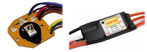A mechanical and electronic speed control