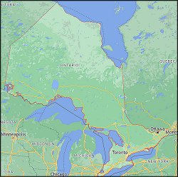 Google Map of Ontario