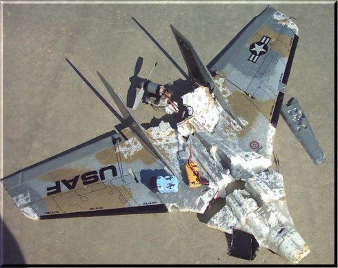 RC airplane crashes - Oops!