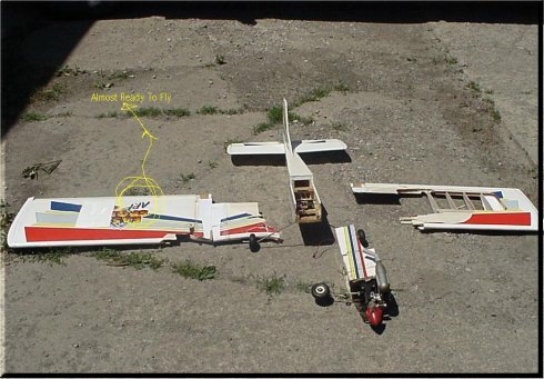 RC airplane crash - oops!