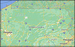 Click to open Google Map of Pennsylvania