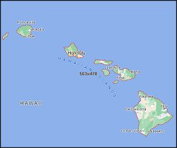 Google Map of Hawaii