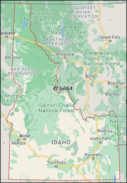 Google Map of Idaho