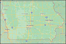 Google Map of Iowa