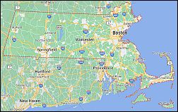Google Map of Massachusetts