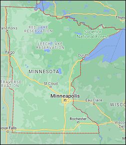 Google Map of Minnesota