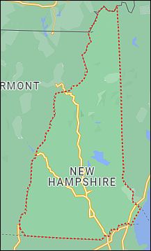 Google Map of New Hampshire