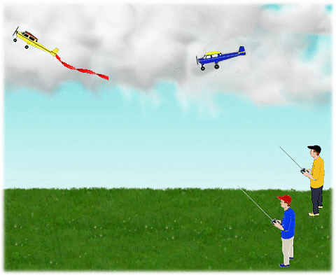Follow the leader rc airplane games