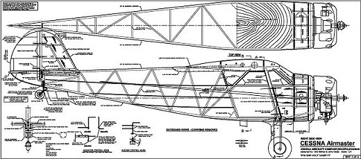 RC Cessna Airmaster plan sample 1