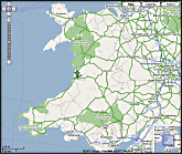 Google Map of Wales