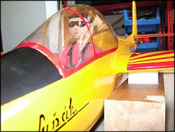 My hand-carved balsa pilot