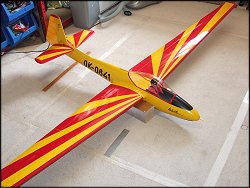 My finished RC Lunak glider - a very pleasing build.