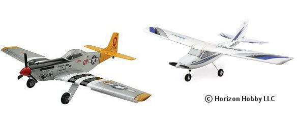 A trad built and foam RTF plane