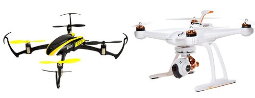Beginner rc drones come in many sizes