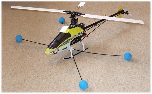 Fit training gear to your rc helicopter