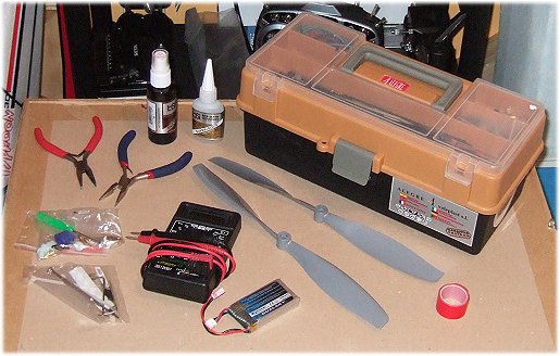 A simple field box for EP rc planes