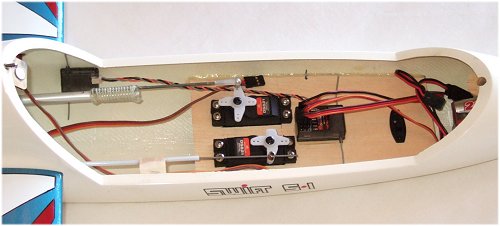 Radio gear inside the Swift S-1