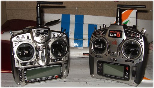 My two radios - JRDSX9 and Spektrum DX8