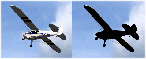 RC airplane disorientation