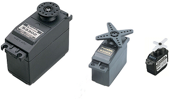 Different size rc servos
