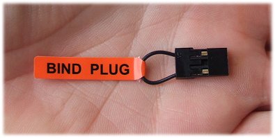 Receiver bind plug